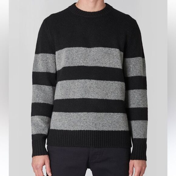 Neuw Smith Stripe Knit in Black Stripe sweater Size XL men’s - Picture 1 of 16
